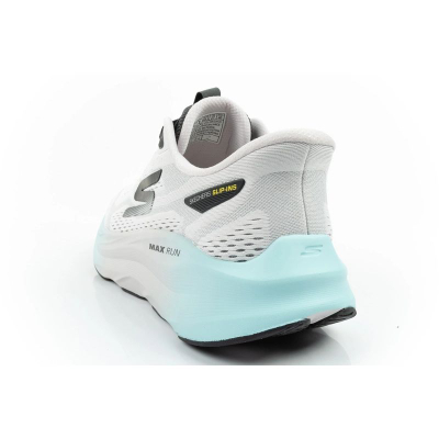 Këpucë sportive Skechers Max Run Slip Ins, me rrjetë që merr frymë, me shollë të butë amortizuese, gri