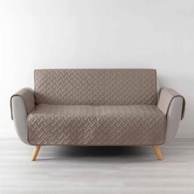 Mbulesë divani WELL Douceur d'intérieur, për 3 ulëse, 279x179 cm, beige taupe