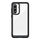 Mbrojtëse telefoni Outer Space për Samsung Galaxy A36, kornizë silikoni, pjesa mbrapa transparente, e zezë