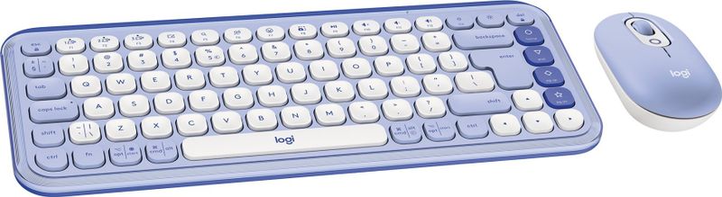 Set tastierë dhe maus Logitech POP Icon, Bluetooth, shumëplatformësh, lejla dhe e bardhë