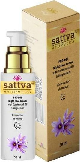 Krem nate fytyre Sattva Pro-age, kumkumadi dhe magnez, 50ml