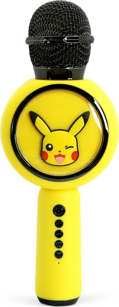 Mikrofon karaoke OTL Technologies Pokémon Pikachu PopSing, Bluetooth, LED, i verdhë