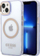 Mbulesë telefoni Guess GUHMP14SHTCMU për iPhone 14, MagSafe, e purpurt gjysmë transparente