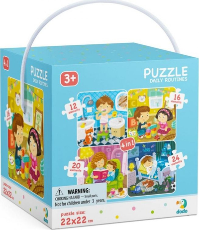 Puzzle Dodo 4in1 My Day, 12/16/20/24 pjesë