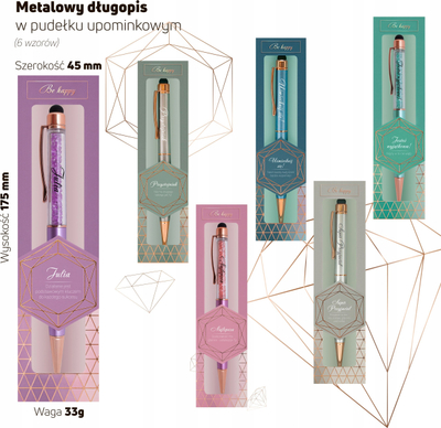 Пенкало со екран на допир од BE HAPPY GIFTS Best Pen, капацитивен врв, сино мастило, пастел