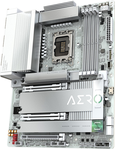 Pllakë amë GIGABYTE Z890 AERO G, për Intel Core Ultra Series 2, ATX, e bardhë
