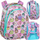 Çantë shkolle Coolpack Turtle Happy Donuts, 16", me 2 ndarje, rozë plot ngjyra