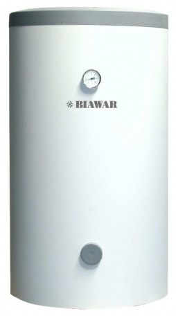 Вертикален бојлер за топла вода Biawar 16411, 125L, 1 спирала, бел