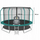 Trampolinë kopshti FUNFIT PREMIUM 404cm, rrjetë e brendshme, shkallë, shumëngjyrëshe