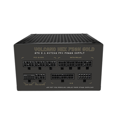 Furnizues energjie Modecom Volcano Hex 750W, 80 Plus Gold, ATX 3.1, i zi