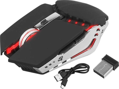 Maus gaming Forev FV-W505, wireless, me ndriçim, i zi