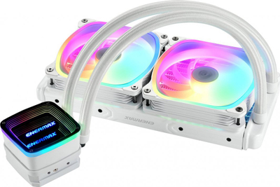 Ftohës uji për CPU Enermax AquaFusion ADV 240, 240mm, RGB, i bardhë