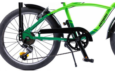 Biçikletë Pegas Strada Mini 7s, rrota 20", kornizë çeliku, e gjelbër