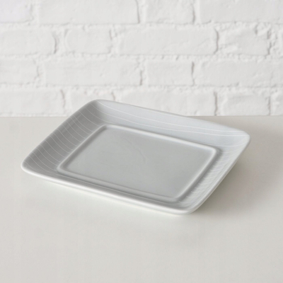 Enë gjalpi Boltze Home Bergen, porcelan, gri