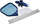 Set pastrimi për pishinë JiLong, shkop 205cm, kokë thithëse dhe skimmer, blu