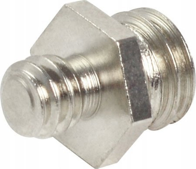 Adapter vidhos GlareOne Two Side Screw Mini, 1/4" mashkull në 3/8" mashkull, metalik
