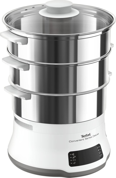 Пареар Tefal VC502D10 Convenient Series Deluxe, 3 нивоа, дигитална контрола, не’рѓосувачки челик