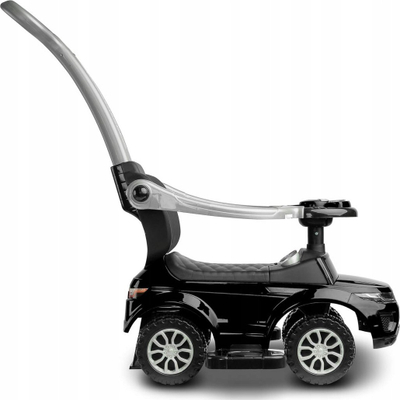 Makinë ride on për kalamaj Sport Car, timon me drita edhe zëra, deri 25 kg, e zezë
