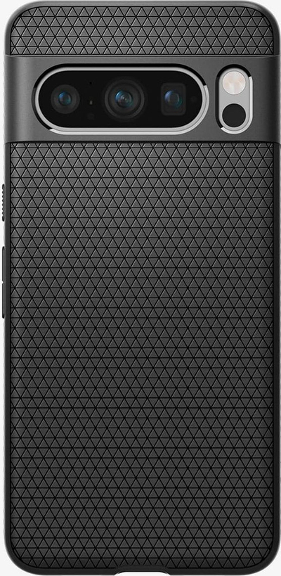 Mbështjellës telefoni Spigen Liquid Air për Google Pixel 8 Pro, mat, i zi