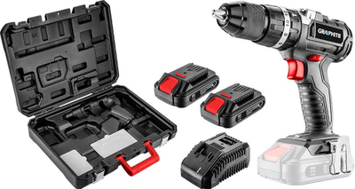 Stërvitëse kaçavidë Graphite 58G020 SET2, 18V, brushless, me 2 bateri 2Ah, e zezë