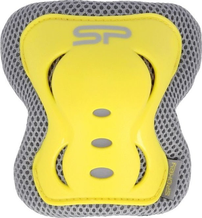Set mbrojtësesh Spokey 940932, madhësia L, për fëmijë 25-50 kg, i verdhë