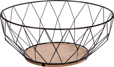Shportë frutash 5five Metal Basket, 28cm, metal, e zezë