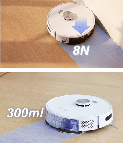 Fshesë robotike EZVIZ CS-RE5SP-TWT2, vetëboshtim, navigim me lazer, e bardhë