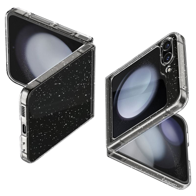 Mbrojtëse Spigen Air Skin Glitter për Samsung Galaxy Z Flip5, transparente