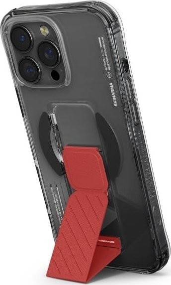 Mbulesë telefoni Skinarma AXON për iPhone 16 Pro Max, magnetike, me mbajtëse GRIP STAND, ngjyrë e zezë