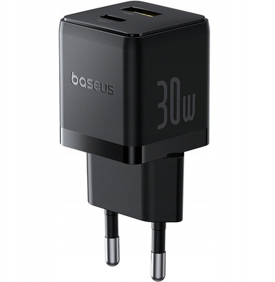Karikues muri Baseus Palm, 30W, USB dhe Type C, i zi