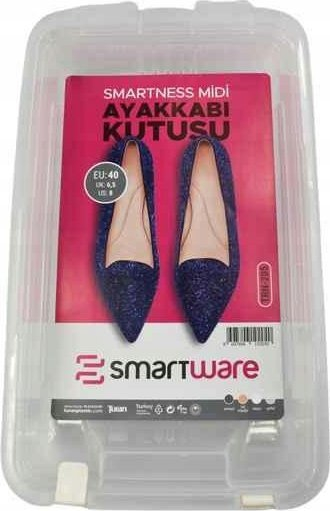Kuti këpucësh Lumarko Smartware M, 33x19.5x10.5 cm, plastike transparente