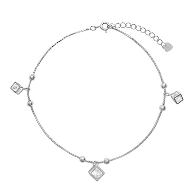 Byzyllyk për këmbë AGAIN Jewelry AJNH0003, 25 cm, i argjendtë