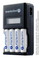 Karikues baterish EverActive NC-450 NC450B, Ni-MH AA AAA, ekran LCD, i zi
