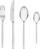Set lugësh dhe pirunësh Gerlach Modern, 24 copë, çelik inoks, ngjyrë argjendi