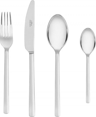Set lugësh dhe pirunësh Gerlach Modern, 24 copë, çelik inoks, ngjyrë argjendi