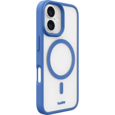 Mbulesë telefoni Laut Huex Protect MagSafe, për iPhone 16, e tejdukshme, blu Heron