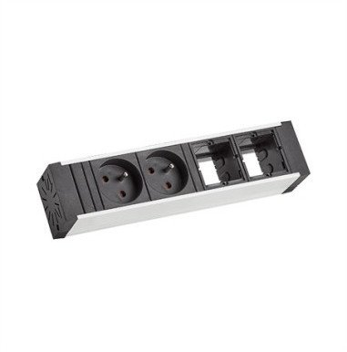 Prizë multiple Bachmann VENID, 2x UTE, 2x module të lira, alumini i zi