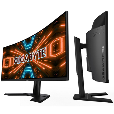 Monitor GIGABYTE G34WQC A, 34", UWQHD 3440 x 1440, 144Hz, i zi