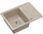 Lavaman kuzhine Quadron Tony 116, granit, 60x45x18.5 cm, bezhë