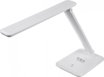 Lampë tavoline Maclean MCE616W, LED, karikim wireless Qi, e bardhë