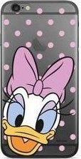Kllëf telefoni Disney Daisy Duck 004 për iPhone 11 Pro Max, silikon i butë, transparent me pika, rozë