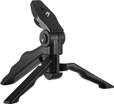 Tripod 2n1 SmartGuard Mini për kamera, me filetë 1/4", i zi