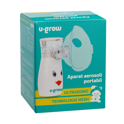 Nebulizator U-grow Aerosol Device, 3.95x11.8 cm, trup ABS, i bardhë