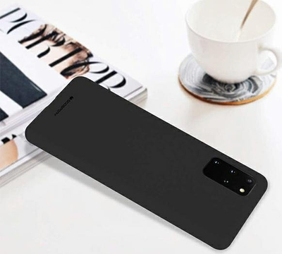 Kapak telefoni Mercury Jelly Case për iPhone 15 Pro Max 6.7", TPU, i zi
