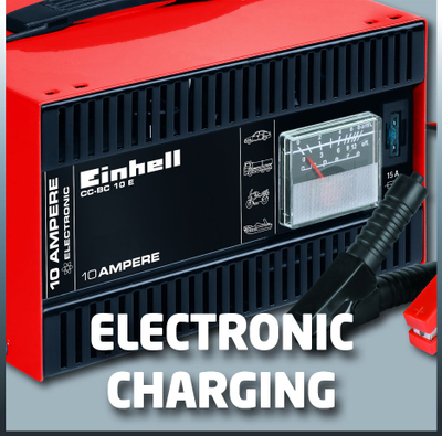 Karikues baterish Einhell CC-BC 10 E, 12V, 10A, i kuq