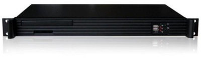 Kuti PC rack Techly I-Case IPC-140, 19", Mini-ITX, 1U, e zezë