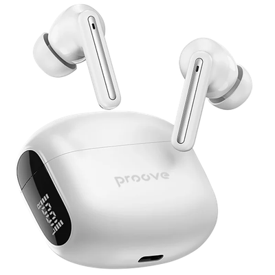 Dëgjuse wireless Proove Tempo TWS, ANC, me aplikacion, të bardha