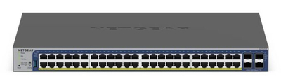 Switch NETGEAR GS752TXP, 52 porta, PoE+ Gigabit 10G, gri