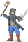 Figurë pirate Papo Blackbeard 39477, 7-8 cm, shumëngjyrëshe