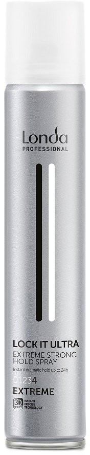 Sprej flokësh Londa Professional Lock It Ultra, mbajtje shumë e fortë, 500ml